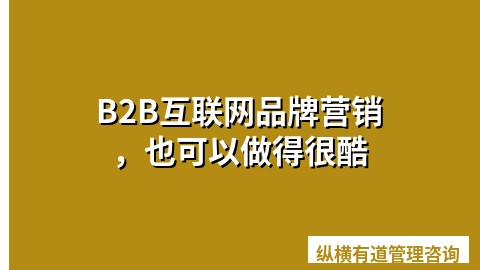 B2B互联网品牌营销，也可以做得很酷