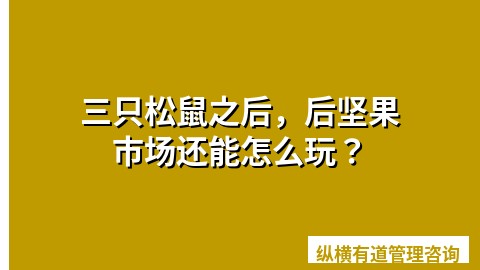 三只松鼠之后，后坚果市场还能怎么玩？