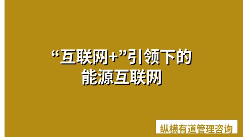 “互联网+”引领下的能源互联网