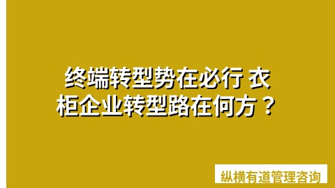 终端转型势在必行 衣柜企业转型路在何方？